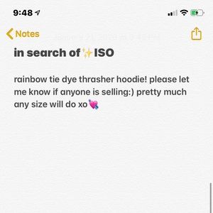 iso thrasher hoodie !!